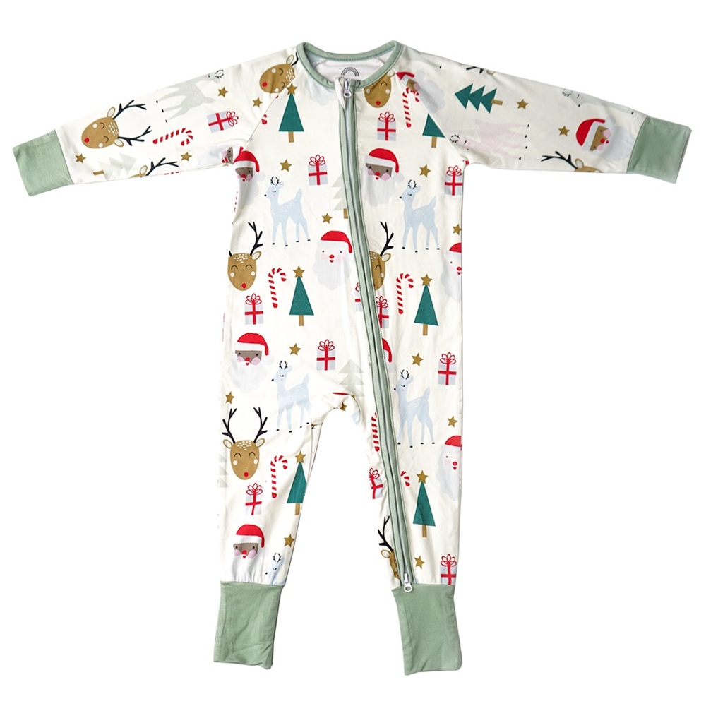 Santa pajama convertible footie. BRAND NEW